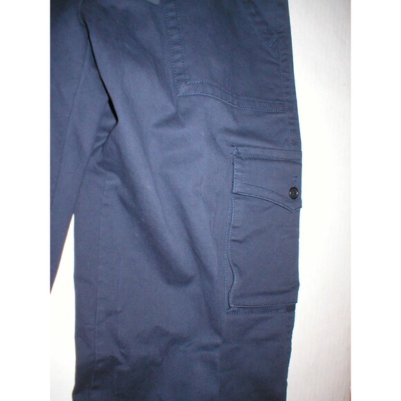 NWT New Mens RED Valentino 48 Italy 32 US Dark Blue Cargo Pants Designer Button - Picture 3 of 7